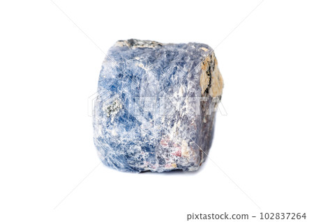 Macro Sapphire mineral on white background Macro Sapphire mineral on white background 102837264