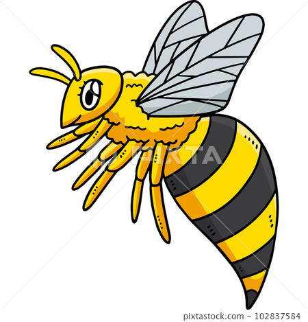 Queen Bee Cartoon Colored Clipart Illustration Queen Bee Cartoon Colored Clipart Illustration 102837584