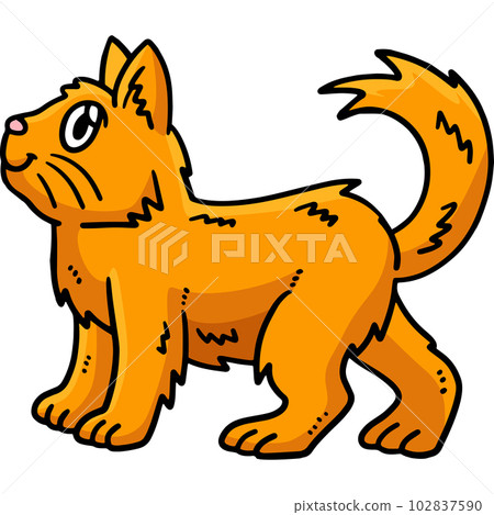 Kitten Cartoon Colored Clipart Illustration 102837590