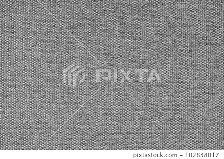 Close up texture of gray coarse weave upholstery fabric. Decorative textile background Close up texture of gray coarse weave upholstery fabric. Decorative textile background 102838017