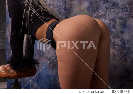 Big sexy ass belly of beautiful girl. - Stock Photo [102838726]