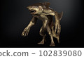 A shark humanoid he has a mouth. 3d rendering 102839080