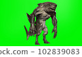 A shark humanoid he has a mouth. 3d rendering 102839083