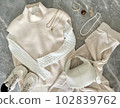 Image of a stylish girls' association/alumni association White-based light color coordination 102839762