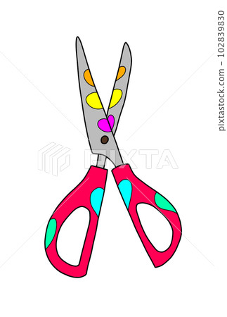 彩色剪刀 彩色剪刀 102839830