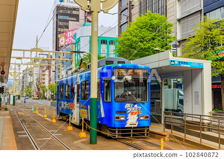 A tram that runs through Sapporo, Hokkaido A tram that runs through Sapporo, Hokkaido 102840872