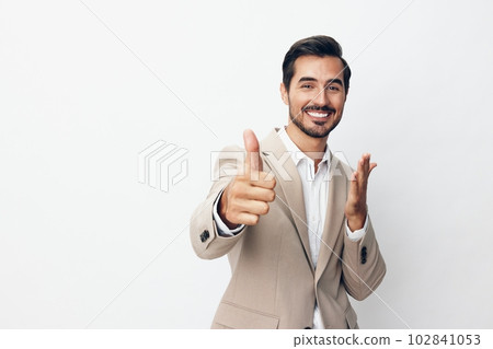 businessman man arm business happy hand suit beige winner victory office businessman man arm business happy hand suit beige winner victory office 102841053