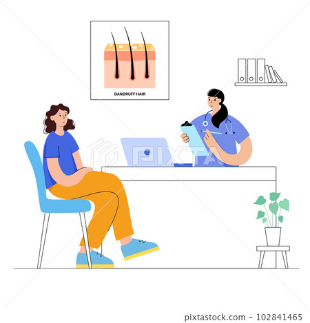 Dandruff hair treatment 102841465