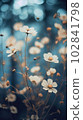 Image of tightly Realistic multi type of Flowers without leaf, pale colorful color style , minimal background for phone or desktop wallpaper. 102841798