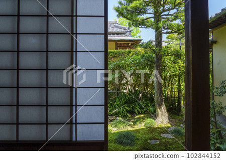 從東福寺、仙台院(雪舟寺)的茶室看到的庭園 從東福寺、仙台院(雪舟寺)的茶室看到的庭園 102844152
