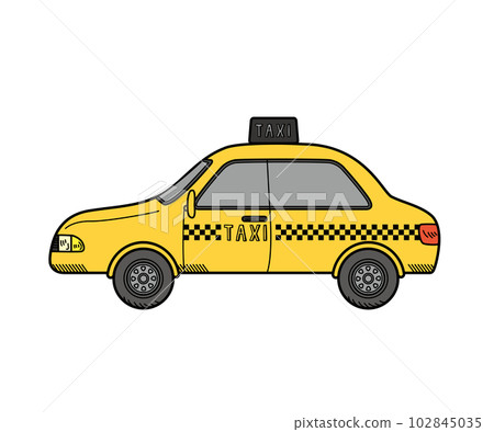 工作車出租車矢量圖 工作車出租車矢量圖 102845035