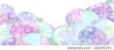 水彩繡球花 水彩繡球花 102845254