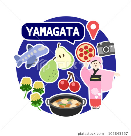 Yamagata icon No line Circle 102845567
