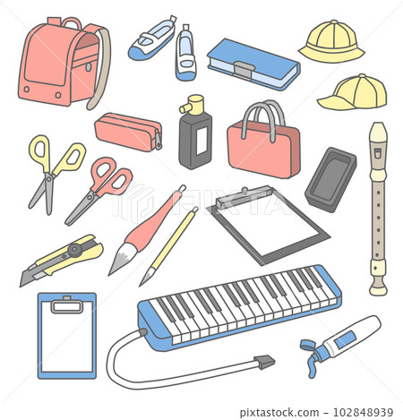 學校和幼兒園的物品圖 102848939
