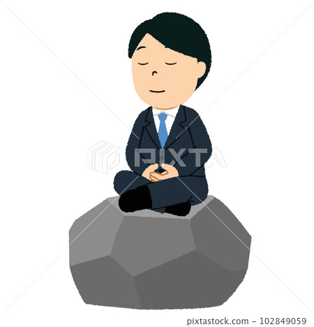Illustration of three years on the stone Illustration of three years on the stone 102849059