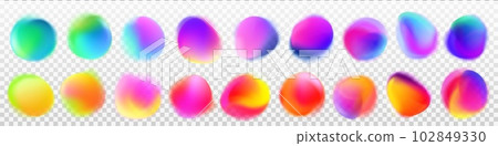 Abstract radial gradient blur purple neon light 102849330