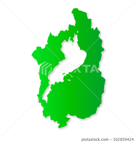 Shiga Prefecture Map - Stock Illustration [102850424] - PIXTA