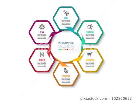 Infographic template business concept with diagram. 102850652