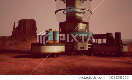 modern-looking laboratory made of metal and glass 102850952