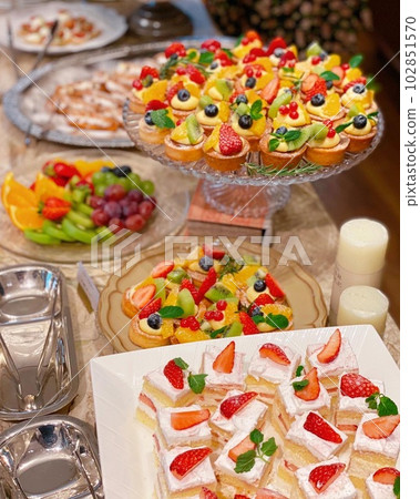 wedding dessert buffet 102851570