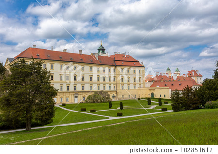 Chateau Valtice, Czech Republic, Lednice-Valtice Cultural Landscape is World Heritage Site by UNESCO. Chateau Valtice, Czech Republic, Lednice-Valtice Cultural Landscape is World Heritage Site by UNESCO. 102851612