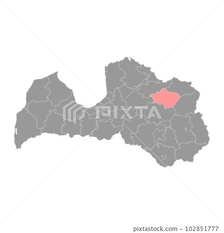 Gulbene Municipality map, administrative division of Latvia. Vector illustration. Gulbene Municipality map, administrative division of Latvia. Vector illustration. 102851777