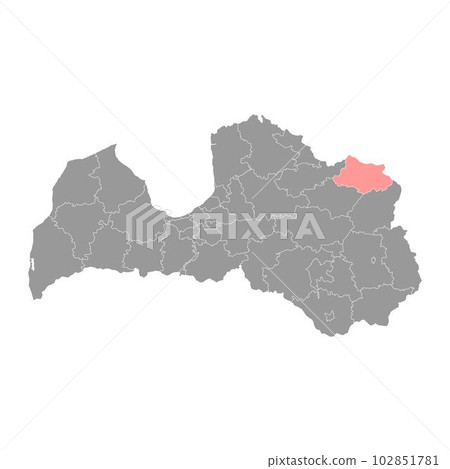 Aluksne Municipality map, administrative division of Latvia. Vector illustration. Aluksne Municipality map, administrative division of Latvia. Vector illustration. 102851781