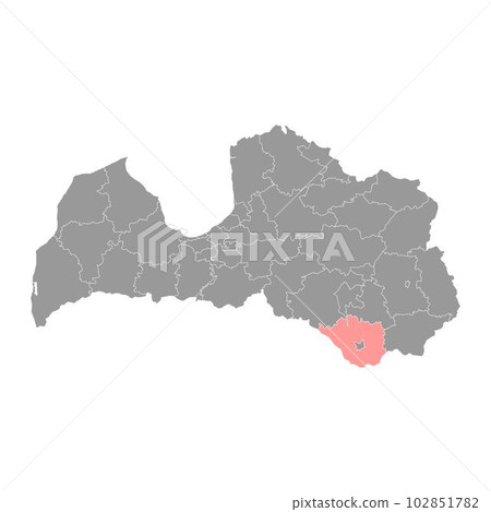 Augshdaugava Municipality map, administrative division of Latvia. Vector illustration. Augshdaugava Municipality map, administrative division of Latvia. Vector illustration. 102851782
