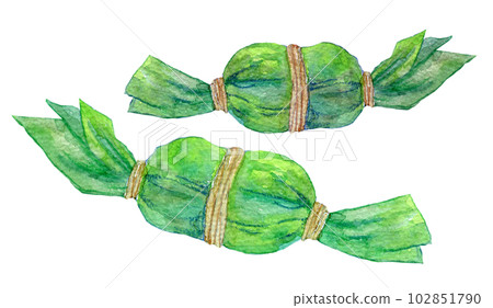 竹餃子水彩畫手繪插畫水彩插畫 竹餃子水彩畫手繪插畫水彩插畫 102851790