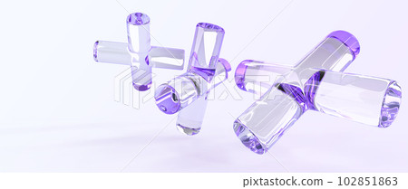 Abstract background with glass geometric shapes in motion 3d render. Flying rainbow crystal crosses with hologram gradient texture. Modern fashion wallpaper, graphic design elements. 3D illustration Abstract background with glass geometric shapes in motion 3d render. Flying rainbow crystal crosses with hologram gradient texture. Modern fashion wallpaper, graphic design elements. 3D illustration 102851863
