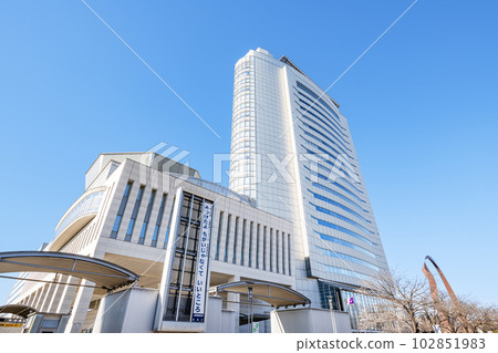 Takasaki City, Gunma Prefecture Takasaki City Hall in sunny weather Takasaki City, Gunma Prefecture Takasaki City Hall in sunny weather 102851983