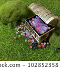 grassy treasure chest 102852358