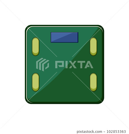 app smart weights cartoon vector illustration 102853363