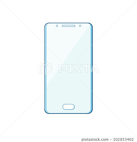 guard phone glass screen cartoon vector illustration 102853402