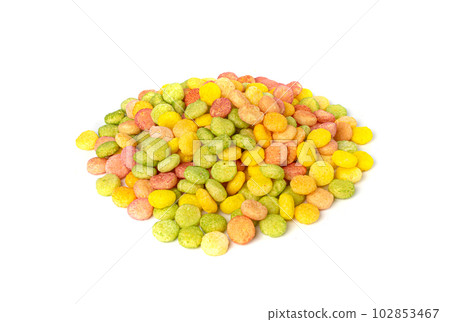 Colorful Breakfast Bolls, Fruity Cereal Ball, Colorful Corn Cereals Collection 102853467