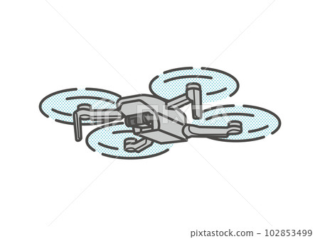 Simple drone illustration 102853499