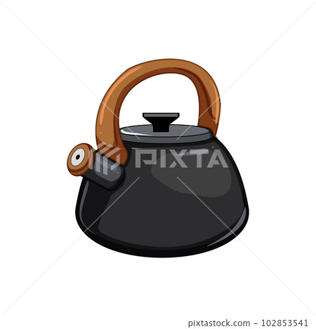 drink kettle kitchen cartoon vector illustration 102853541
