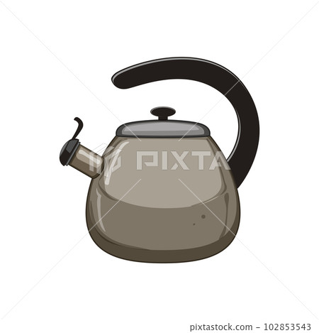 appliance kettle kitchen cartoon vector illustration 102853543