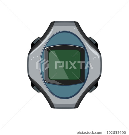 pulse heart rate monitor cartoon vector illustration 102853600