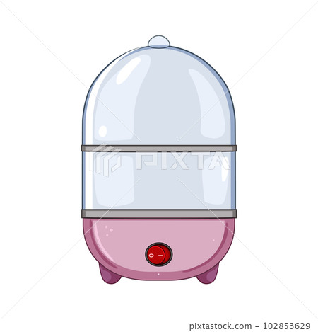 home egg cooker cartoon vector illustration home egg cooker cartoon vector illustration 102853629