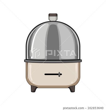 kitchen egg cooker cartoon vector illustration 102853640