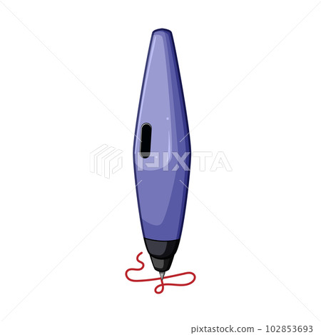 write 3d pen cartoon vector illustration write 3d pen cartoon vector illustration 102853693