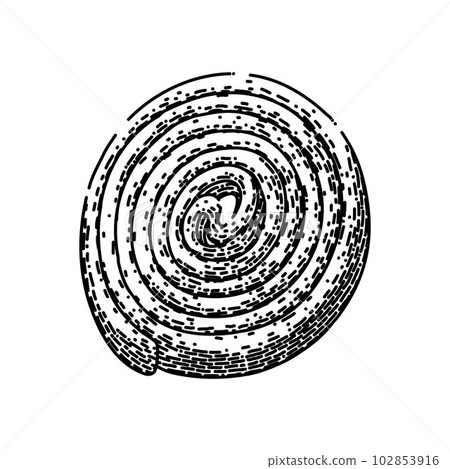 licorice candy natural sketch hand drawn vector 102853916