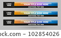 Modern Abstract Lower third Stylish Banner Design 102854026