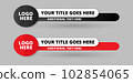 Modern Abstract Lower third Stylish Banner Design 102854065