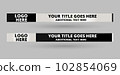 Modern Abstract Lower third Stylish Banner Design 102854069