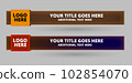 Modern Abstract Lower third Stylish Banner Design 102854070