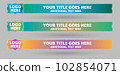 Modern Abstract Lower third Stylish Banner Design 102854071