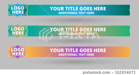 Modern Abstract Lower third Stylish Banner Design 102854071