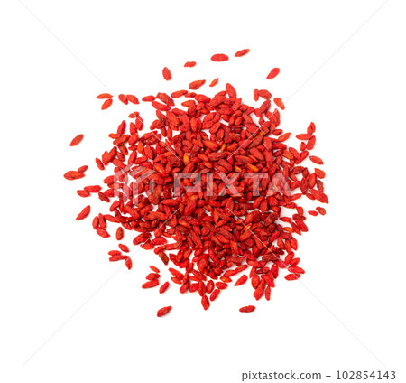 Goji Berry Isolated, Lycium Barbaru, Chinese Wolfberry, Barbary Matrimony Vine Berries, Red Medlar 102854143